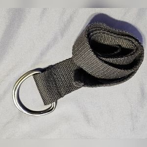 D-Ring Canvas Belt, Dark Brown